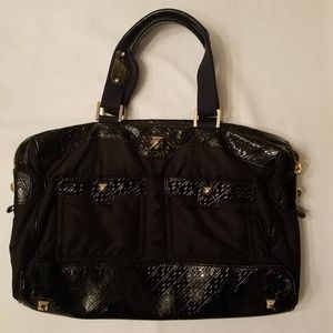 L.A.M.B Black Nylon + Gold Hardware Bag